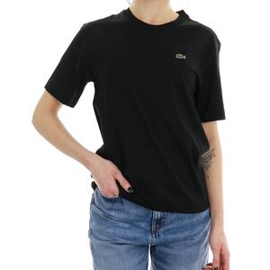 T-SHIRT BASIC LACOSTE NERO